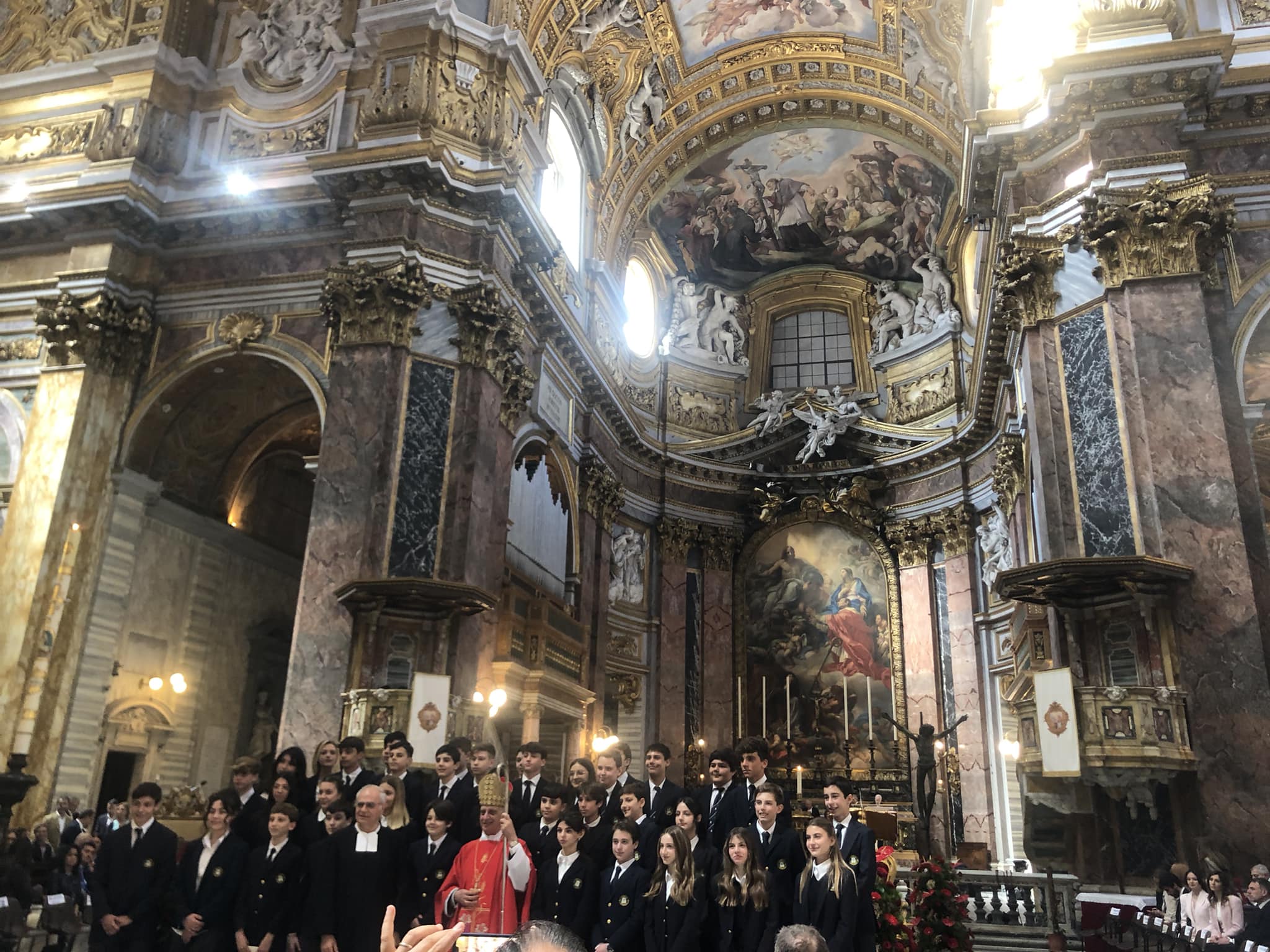Celebrazione della Cresima: 13 aprile 2024: Basilica di S. Carlo al Corso
